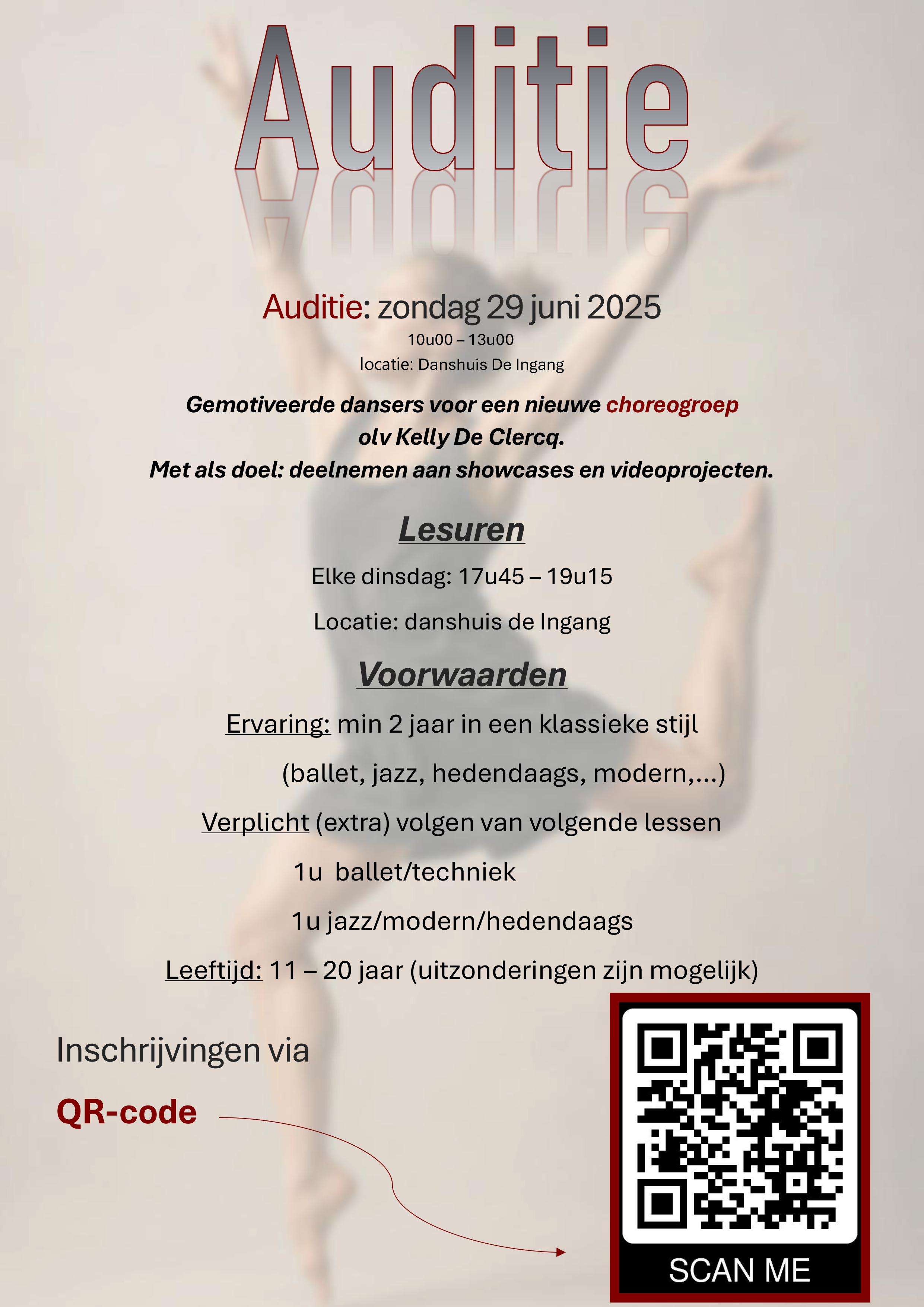 Auditie poster
